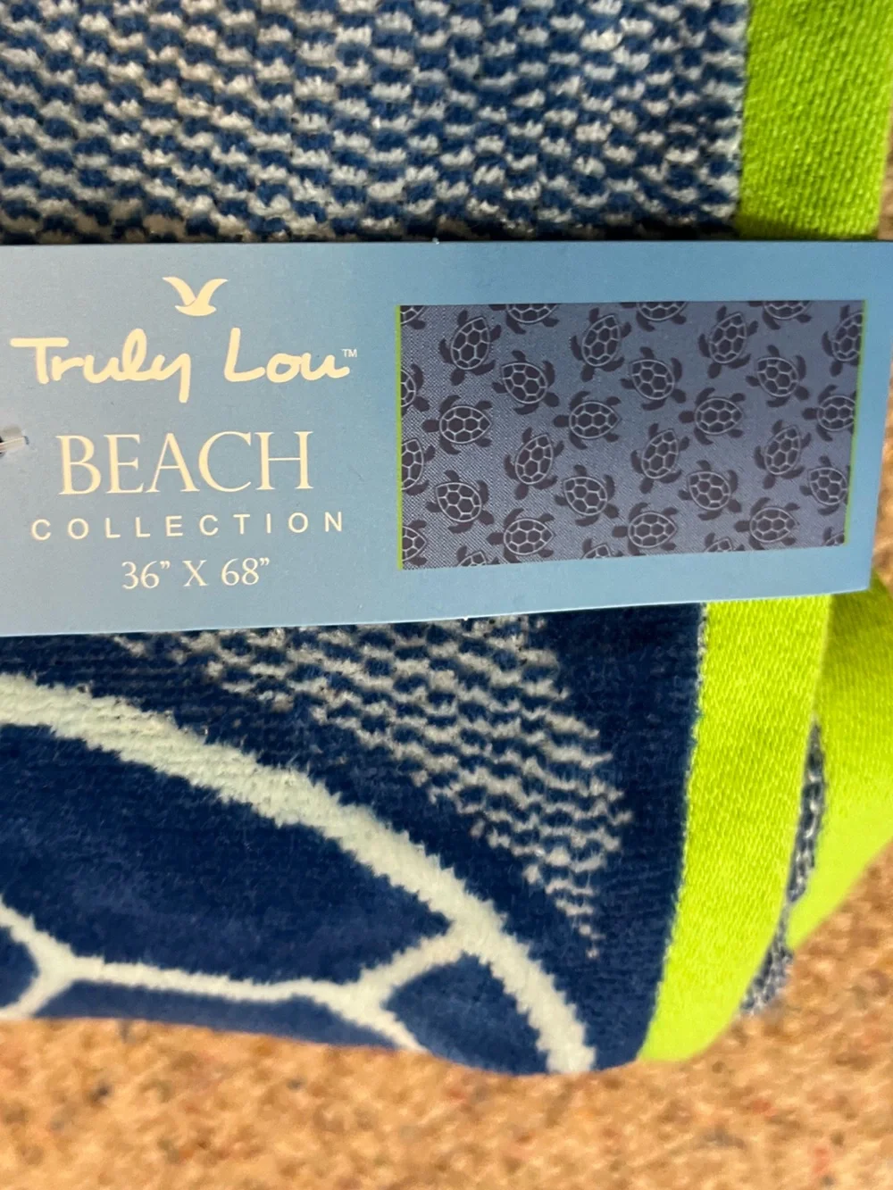 🆕 Truly Lou Turtle Beach Towel